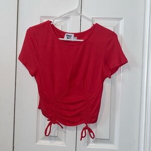 Coral Princess Polly Synch Crop Top. SIZE: 12/Medium